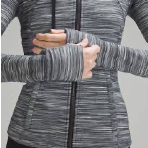 SOLD📌Lululemon Hooded Define Jacket Heathered Black/White/Black - Picture 6 of 15